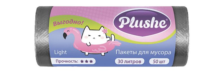 Мешки мусорные Plushe эконом (23,5-49) 4