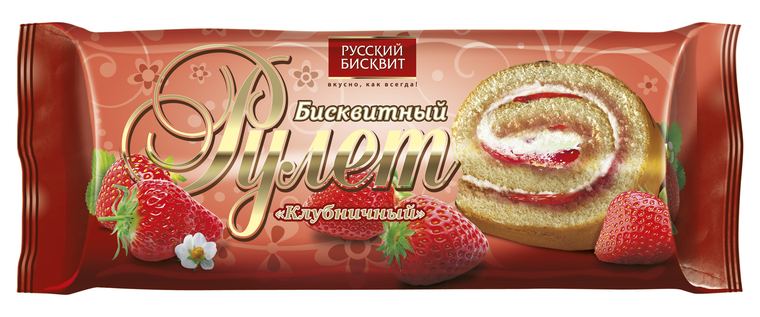 Рулет со вкусом «клубники»