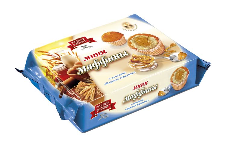 Мини-маффины с начинкой Вареная сгущенка