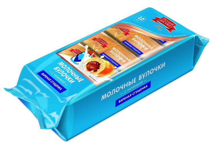Булочки молочные с начинкой Вареная сгущенка