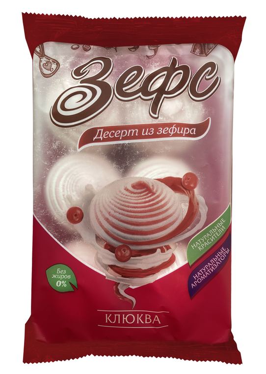 Зефир «Со вкусом клюквы»